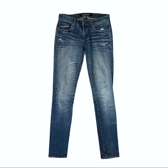 Driftwood Medium Wash Mid Rise Skinny Jeans - Picture 1 of 9